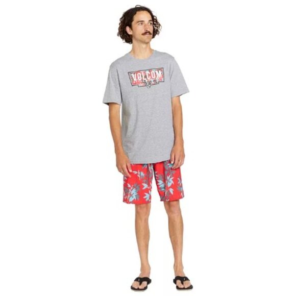 NWT Volcom Boys Fill Up Short Sleeve Tee MSRP $22 Heather Grey - Picture 3 of 8